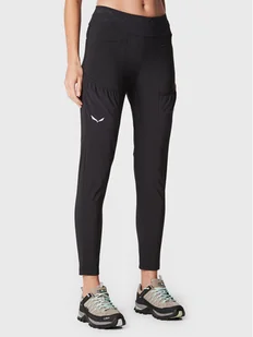 Salewa Spodnie materiałowe Puez Dst 28483 Czarny Slim Fit - Odzież trekkingowa damska - miniaturka - grafika 1