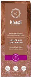 Khadi Henna Do Włosów Light Brown - Farby do włosów i szampony koloryzujące - miniaturka - grafika 1
