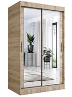 Szafy - Szafa Przesuwna Z Lustrem W Kolorze Dąb Sonoma 120 Z8-Z20 - miniaturka - grafika 1