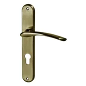 Klamki - Schaffner Klamka do drzwi wewnętrznych Roxa 90 Mosiądz Patyna - miniaturka - grafika 1