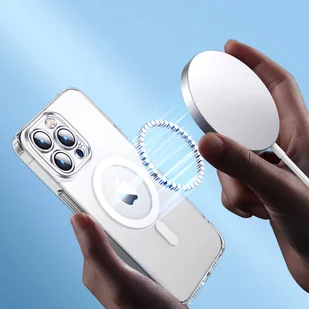 Joyroom 14D Magnetic Case magnetyczne etui do iPhone 14 Pro kompatybilne z MagSafe przezroczysty (JR-14D6) - Etui i futerały do telefonów - miniaturka - grafika 1