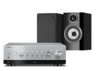 Zestawy stereo - Yamaha R-N800A (srebrny) + 707 S3 (czarny) - miniaturka - grafika 1