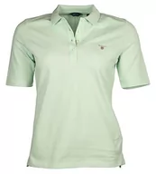Koszule damskie - GANT Oryginalna damska koszula polo LSS Pique, miętowa zieleń, standardowa, Minty Green, XS - miniaturka - grafika 1