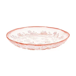 Talerzyk deserowy szklany 15 cm MURIEL różowy - Talerze - miniaturka - grafika 1