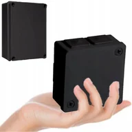 Puszki elektryczne i akcesoria - Hager VP-22-Puszka-n-t-86x86x40mm-IP55-6-wl-2wkr-dłgum-czarna 022-05 - miniaturka - grafika 1
