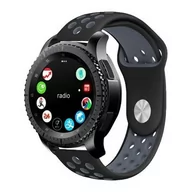 Akcesoria do smartwatchy - Tech-Protect SOFTBAND PASEK DO GALAXY WATCH 3 45MM BLACK/GREY 15901 - miniaturka - grafika 1