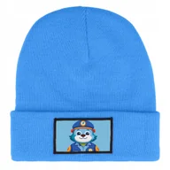 Czapki damskie - CZAPKA ZIMOWA CIEPŁA NIEBIESKA DZIECIĘCA Z MOTYWEM PSYRENKI WIELE WZORÓW - miniaturka - grafika 1