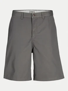 Jack&Jones Junior Szorty materiałowe Karl 12269911 Szary Loose Fit - Spodenki damskie - miniaturka - grafika 1