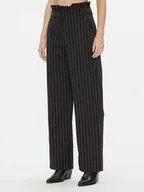 Spodnie damskie - Vero Moda Spodnie materiałowe Wednesday 10301348 Czarny Regular Fit - miniaturka - grafika 1