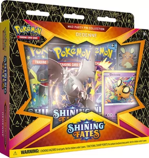 Zestaw karty Pokemon TCG: Shining Fates Mad Party Pin Collection Dedenne - Czasopisma - miniaturka - grafika 1