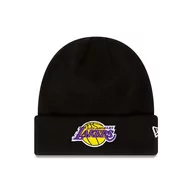 Czapki męskie - Czapka Zimowa New Era Los Angeles Lakers Essential Cuff Beanie Hat Knit - 60348856 - miniaturka - grafika 1