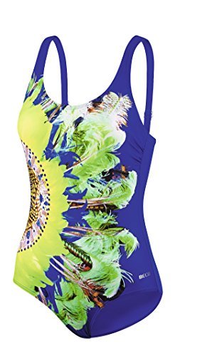 Beco damski kostium kąpielowy, kostium kąpielowy Beco, C-cup Tropical Heat niebieski niebieski 36