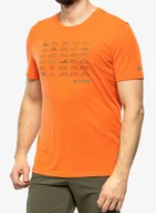 Koszulki sportowe męskie - Koszulka treningowa Vaude Tekoa T-Shirt III - glowing red/green - miniaturka - grafika 1