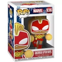 Funko POP Marvel: Holiday. Gingerbread Captain Marvel - Figurki kolekcjonerskie - miniaturka - grafika 1