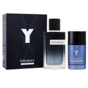Zestawy perfum męskich - Yves Saint Laurent Y 100ml woda perfumowana+75g sztyft - miniaturka - grafika 1