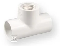 Łączniki, trójniki, kształtki - Trójnik nakrętny KW/KW/GW PVC-U 1" - miniaturka - grafika 1