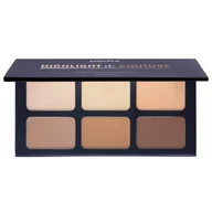 Rozświetlacze do twarzy i ciała - Moira Moira Palety do makijażu twarzy HIGHLIGHT & CONTOUR 33.0 g - miniaturka - grafika 1