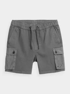 Spodnie i spodenki dla chłopców - Spodenki dresowe cargo chłopięce - 4F - grafika 1