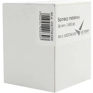 Spinacze i klipsy do papieru - Spinacz metalowy trójkątny 26mm pudełko 1000szt. VO63T26K1000 VICTORY - miniaturka - grafika 1