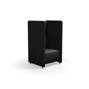 Fotel CLEAR SOUND, 1-osobowy, tkanina Focus Melange, antracyt - Inne meble biurowe - miniaturka - grafika 1
