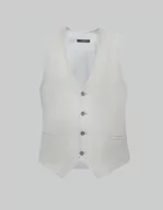 Kamizelki męskie - kamizelka pantane slim fit szary - miniaturka - grafika 1