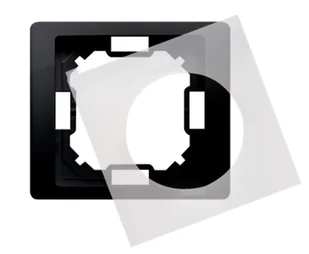 Kontakt Simon Ramka 1 - krotna IP44 BASIC NEOS - czarny mat - Klawisze i ramki - miniaturka - grafika 1