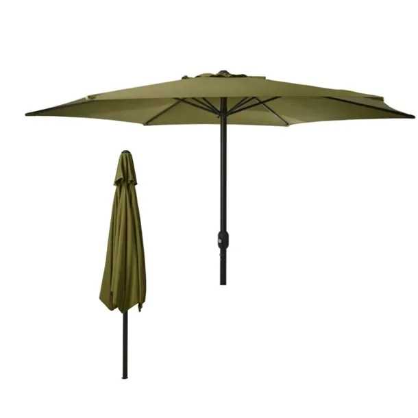 Koopman Parasol Ogrodowy 248x300cm Zielony Z Aluminium I Tkaniny Uv Meble Ogrodowe