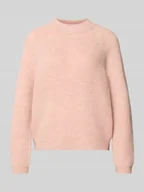 Swetry damskie - Sweter z dzianiny o kroju comfort fit z półgolfem model ‘JESS’ - miniaturka - grafika 1