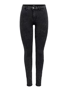 ONLY Damskie legginsy ONLRAIN Life MID L PIM Jeans, ciemnoszare, rozmiar M/30, Dark Grey Denim, (M) W / 30L - Legginsy - miniaturka - grafika 1