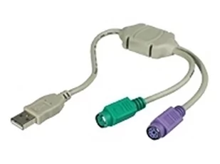 MicroConnect USB A Converter 2x PS/2 0,3m USBA2PS2 - Adaptery i przejściówki - miniaturka - grafika 1
