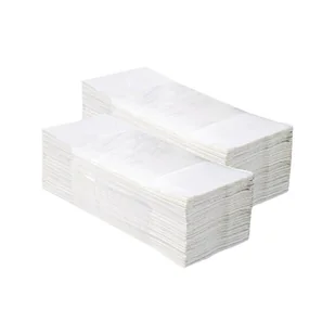 Ręcznik papierowy 200 składek jednowarstwowy biały - Ręczniki papierowe - miniaturka - grafika 1