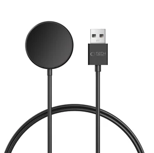 TECH-PROTECT MC03 ULTRABOOST MAGNETIC CHARGING USB CABLE 100CM SAMSUNG GALAXY WATCH BLACK - Ładowarki do telefonów - miniaturka - grafika 1