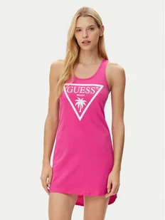 Guess Sukienka codzienna E3GP03 JA914 Czerwony Regular Fit - Sukienki - miniaturka - grafika 1