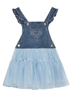 Sukienki i spódniczki dla dziewczynek - Original Marines Sukienka codzienna DFP3113CF Niebieski Regular Fit - miniaturka - grafika 1