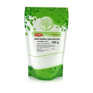 Agnex MSM Siarka organiczna 250g MSM SIARKA(1)(1) - Zdrowa żywność Agnex MSM Siarka organiczna 250g MSM SIARKA(1)(1) - Zdrowa żywność - miniaturka - grafika 1