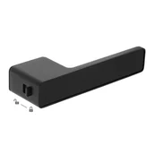 Meble modułowe i akcesoria - Klamka do Drzwi Wewnętrznych z Blokadą Czarna SOMBRA Kuchinox - miniaturka - grafika 1