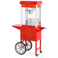 Inne urządzenia gastronomiczne - Maszyna do popcornu z wózkiem - design retro - 150/180°C - czerwona - Royal Catering RCPW-16E.1-2F - miniaturka - grafika 1
