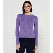 Swetry damskie - POLO RALPH LAUREN Sweter JULIANNA | Slim Fit - miniaturka - grafika 1
