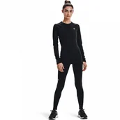 Legginsy - Damskie legginsy treningowe termoaktywne UNDER ARMOUR UA Cold Gear Authentics Legging - czarne - miniaturka - grafika 1