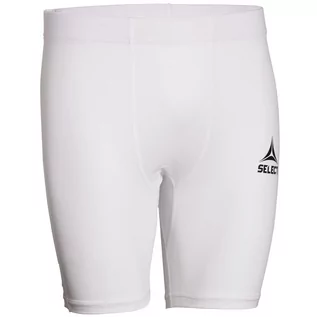 Spodnie sportowe męskie - Spodenki termoaktywne utrzymujące ciepło męskie Select Profcare białe - grafika 1