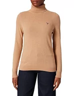 Swetry damskie - GANT Damski sweter Md. Extrafine Lambswool z golfem - miniaturka - grafika 1