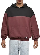 Bluzy męskie - Urban Classics Męska bluza z kapturem Upper Block Hoody, Upper Block Hoodie, 3XL - miniaturka - grafika 1