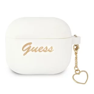 GUESS Guess etui do Airpods 3 GUA3LSCHSH białe Silicone Heart Charm 8_2281655 - Akcesoria do słuchawek - miniaturka - grafika 1