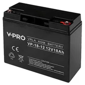 Baterie do zasilaczy awaryjnych UPS - Akumulator Żelowy Bezobsługowy Agm 12V 18Ah Vpro - miniaturka - grafika 1