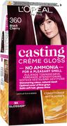 Farby do włosów i szampony koloryzujące - L'Oréal Paris Casting Crème Gloss Farba do włosów 360 Black Cherry - miniaturka - grafika 1