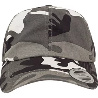 Czapki męskie - Urban Classics Low Profile Camo Washed Cap, szary, jeden rozmiar 6245CW - grafika 1