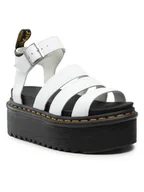 Sandały damskie - Dr. Martens Sandały Blaire Quad 27296100 Biały - miniaturka - grafika 1