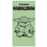 Okrycia kąpielowe dla dzieci - Bawełniany Ręcznik Plażowy Star Wars Mandalorian - miniaturka - grafika 1