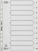 Przekładki do segregatorów - Bantex BANTEX STRONG-LINE REGISTER GRÅ A4 1-10, GRÅ - miniaturka - grafika 1