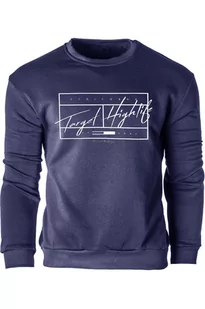 Ciepła Bluza  N2024L483 - granatowa - Risardi - Bluzy męskie - miniaturka - grafika 1